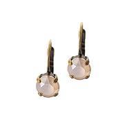 Algopix Similar Product 6 - Austrian Crystal Earrings 8mm Ivory