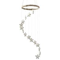 Algopix Similar Product 10 - White Spiral Felt Star Nursery Ceiling