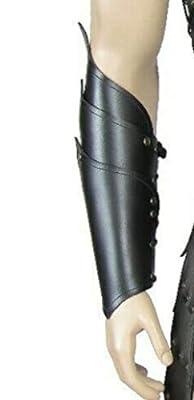 Best Deal for Men Gothic Leather Hand Bracers Medieval Punk Laced