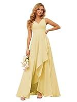 Algopix Similar Product 7 - YMSHA Ruched Waist Bridesmaid Dresses