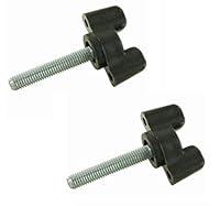 Algopix Similar Product 13 - 2X T knob Wing Screws Threaded Bolt