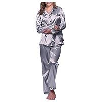 Algopix Similar Product 6 - HICItro Satin Pajamas Set For Women 2