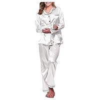 Algopix Similar Product 13 - HICItro Satin Pajamas Set For Women 2