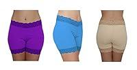 Algopix Similar Product 2 - Multi Color 3 Pack Lace Bloomers for