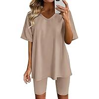Algopix Similar Product 18 - Womens Two Piece Outfits Short Sleeve