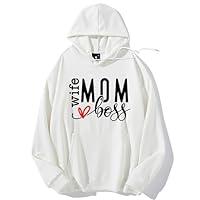 Algopix Similar Product 2 - Mom Wife Boss Sweatshirt Mom Wife Boss