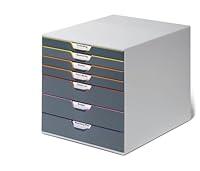 Algopix Similar Product 15 - Durable Varicolor 7 Drawer Unit Gray