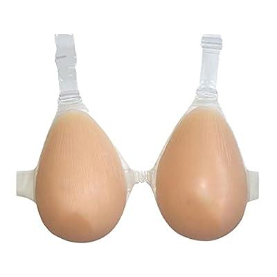 Pocket Bra with Silicone Breast Forms Lifelike Fake Breasts False