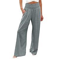 Algopix Similar Product 3 - Deals Linen Pants Women Summer High