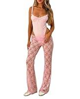 Algopix Similar Product 2 - Y2k Floral Lace Pants for Women Sexy