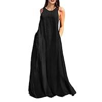 Algopix Similar Product 12 - Rainday Womens Linen Dress Sleeveness