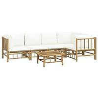 Algopix Similar Product 19 - vidaXL Bamboo Patio Lounge Set  6