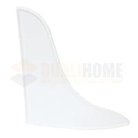 Algopix Similar Product 17 - Bathtub Shower Splash Guard White