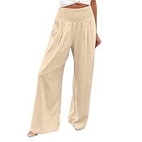 Algopix Similar Product 7 - Linen Pants Women Summer High Waisted