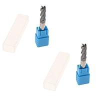 Algopix Similar Product 1 - Almencla 2 X Tungsten Coated End Mill 2