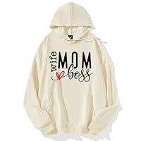 Algopix Similar Product 10 - Mom Wife Boss Sweatshirt Mom Wife Boss