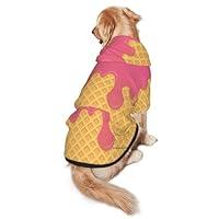 Algopix Similar Product 19 - Dog Sweater Ice Cream Cone Dog Coats