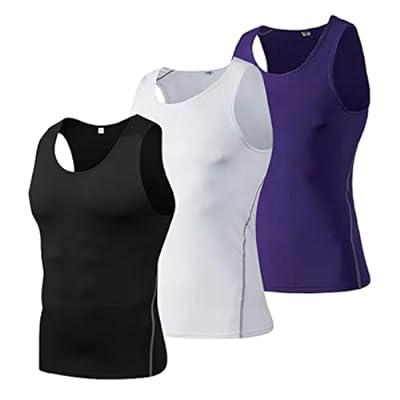 Best Deal for Hotfiary 3 Pack Men's Muscle Tank Top Basketball