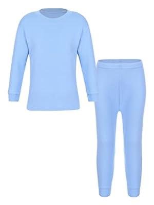 Best Deal for TiaoBug Boys Girls Thermal Underwear Set Kids Toddlers Long