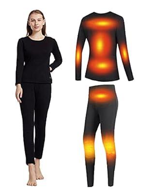 Thermal Underwear For Men Electric Heated Thermal Underwear Set Usb Long  Johns Men's Travel Heated Pants And Top_s