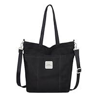 Algopix Similar Product 3 - Iswee Canvas Tote Bag with Zipper Multi