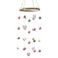 Algopix Similar Product 18 - Felt Ball  Heart Nursery Ceiling