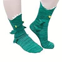 Algopix Similar Product 18 - Funny Socks Knit Crocodile Socks