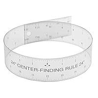 Algopix Similar Product 10 - Clear Flex Center Finding Ruler Ideal