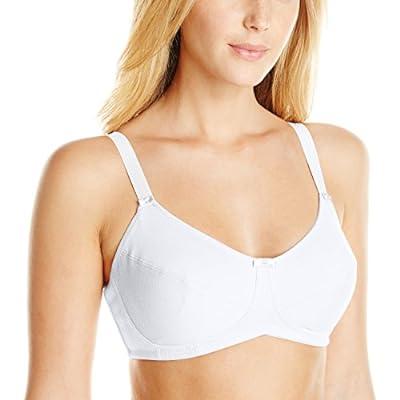 Best Deal for Amoena Women's Ruth Cotton Wire-Free Bra, White, 46AA