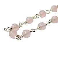 Algopix Similar Product 9 - Rose Quartz Necklace in Sterling Silver