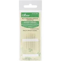 Algopix Similar Product 13 - Clover Self-Threading Needles, Silver