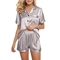 Algopix Similar Product 20 - HICItro Womens Satin Pajamas Set 2