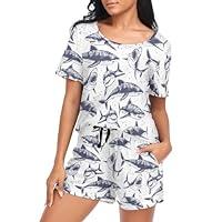 Algopix Similar Product 7 - Oarencol Womens Pajama Set Sharks