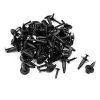Algopix Similar Product 9 - uxcell 50 Pcs 6mm Black Plastic Rivet