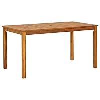 Algopix Similar Product 15 - vidaXL Solid Acacia Wood Patio Table 