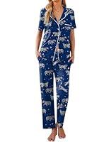 Algopix Similar Product 3 - Ekouaer Womens Pajamas Set Short Sleeve