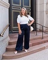 Algopix Similar Product 12 - The Drop Womens Sky Captain Wide Leg