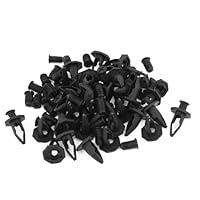 Algopix Similar Product 10 - uxcell 50pcs Plastic Rivets Car Vehicle