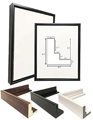 Best Deal for 2-1/8 Deep Polystyrene 16x24 Black Floater Picture Frame