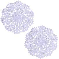 Algopix Similar Product 7 - BIBITIME Lace Doilies Handmade Crochet