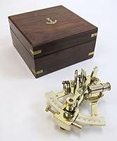 Algopix Similar Product 12 - Benzara Nautical Brass Sextant with