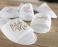 Algopix Similar Product 13 - Bridesmaid Slippers Personalized for