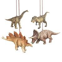 Algopix Similar Product 3 - Dinosaur Christmas Ornaments - Set of 4