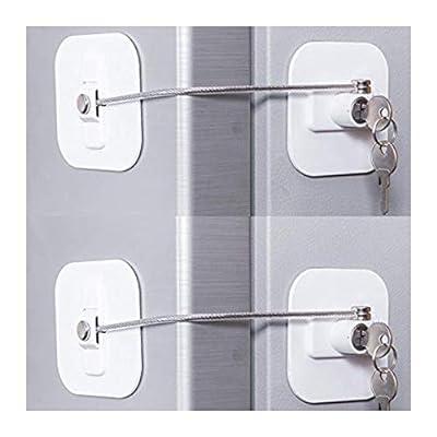 Best Deal for Cleatyi Refrigerator Lock, Mini Fridge Lock with Key