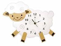 Algopix Similar Product 6 - Baby Barnyard Lamb Wall Clock