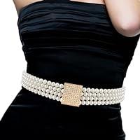 Algopix Similar Product 20 - Andibro Pearl Elastic Waist Belt for