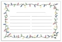 Algopix Similar Product 13 - Christmas Lights Recipe Cards  48