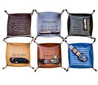 Algopix Similar Product 18 - Personalized Leather Valet Tray