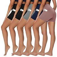 Algopix Similar Product 11 - Sundwudu 5 Pack Biker Shorts for Women