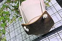 Algopix Similar Product 4 - Vintage leather plant hanger holder